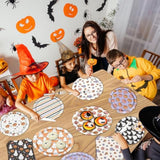 Halloween Party Plates And Napkins, 60Pcs Halloween Party Supplies Tableware Set, Pumpkins Ghost Halloween Paper Plates Napkins For Halloween Birthday Party Decorations