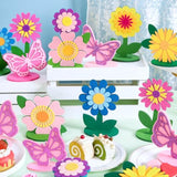 18 Pcs Flower Felt Centerpieces For Tables Flower Birthday Party Decorations Butterfly Birthday Party Decorations Butterfly Decorations For Girl Birthday Baby Shower