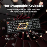 V5 Ultra 96% Wireless Mechanical Keyboard With 8000Hz Polling Rate & Nkro, Hot-Swappable Rgb, Red Switches, 97 Keys, 2.4Ghz/Bluetooth/Wired, Osa Pbt Keycaps, For Mac/Win/Linux- Black