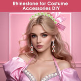 50Pcs Rhinestone Buttons Embellishments Sew On Crystal Rhinestones Fla
