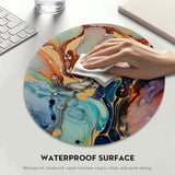 Vibrant Fluid Art Masterpiece Mouse Pad - Transform Your Desk Into A Gallery, Stitched Edges Non-Slip Rubber Base Mouse Pads For Computers Laptop