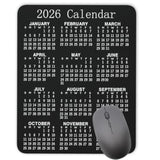 Calendar Mouse Pad,2026 Vertical Calendar Natural Rubber Mouse Pad, Quality Creative Gaming Rectangle Mouse Personalized Desk Mouse Pad 9.5 Inch X 7.9 Inch