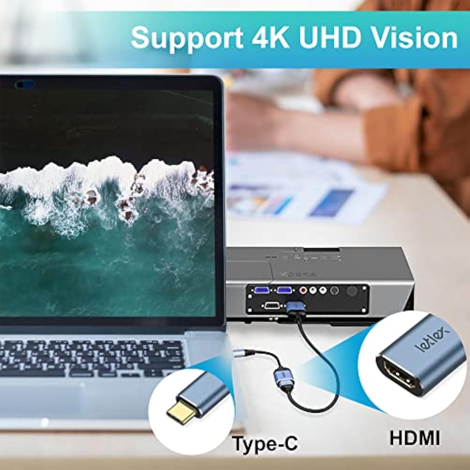 4K@30Hz Usb C To Hdmi Adapter - 4K Thunderbolt 3 Compatible - Converter Cable