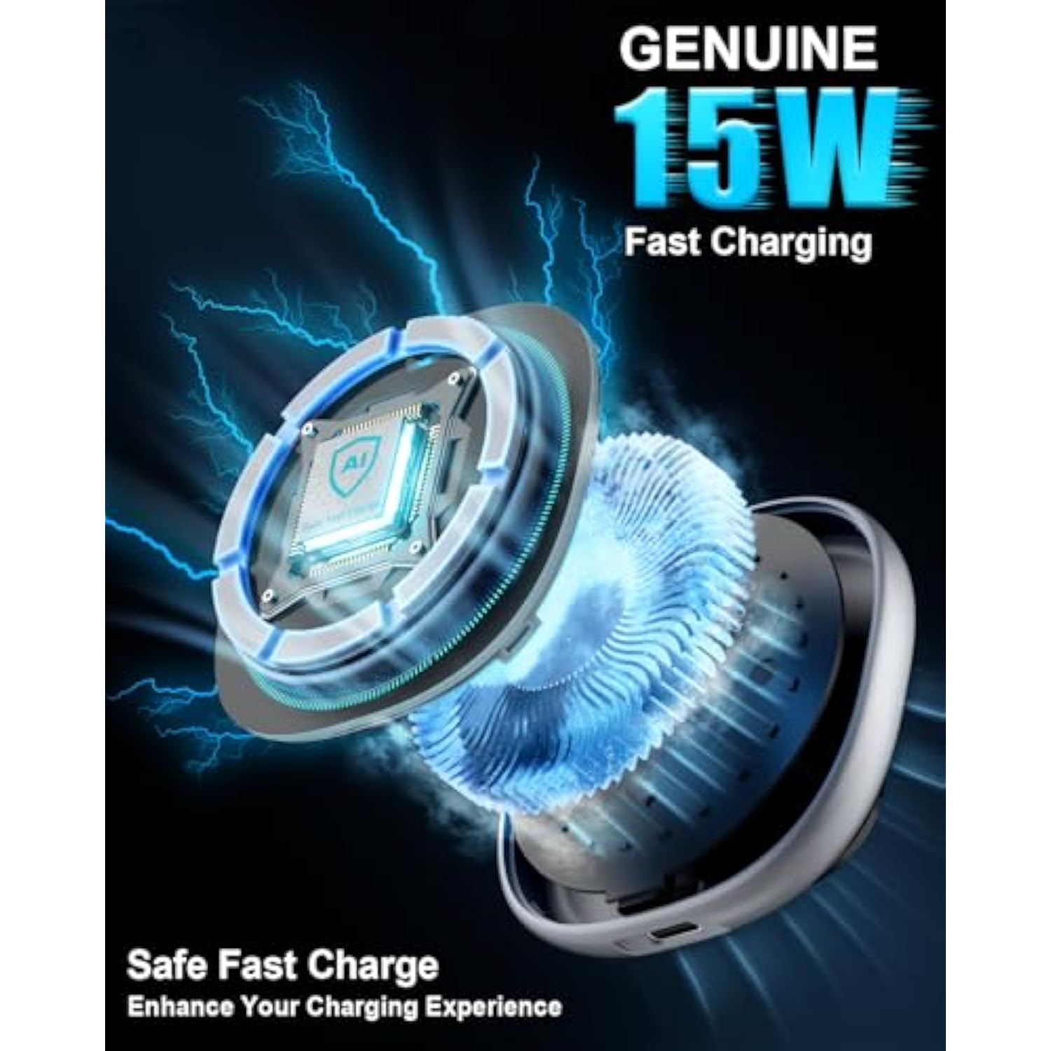 Magsafe Car Mount Charger, 15W Fast Charging Strong Magnetic Phone Holder, Air Vent/Dashboard Wireless Charger For Iphone 16/15/14/13/12 Accessories