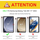 Case For Samsung Galaxy Tab A9+/A9 Plus 11 Inch 2023 2024(Smx210/X216/X218),Pu Leather Multi Angle Stand Cover Slim Folio Protective Case For Galaxy Tab A9 Plus, Auto Wake/Sleep,Flowers