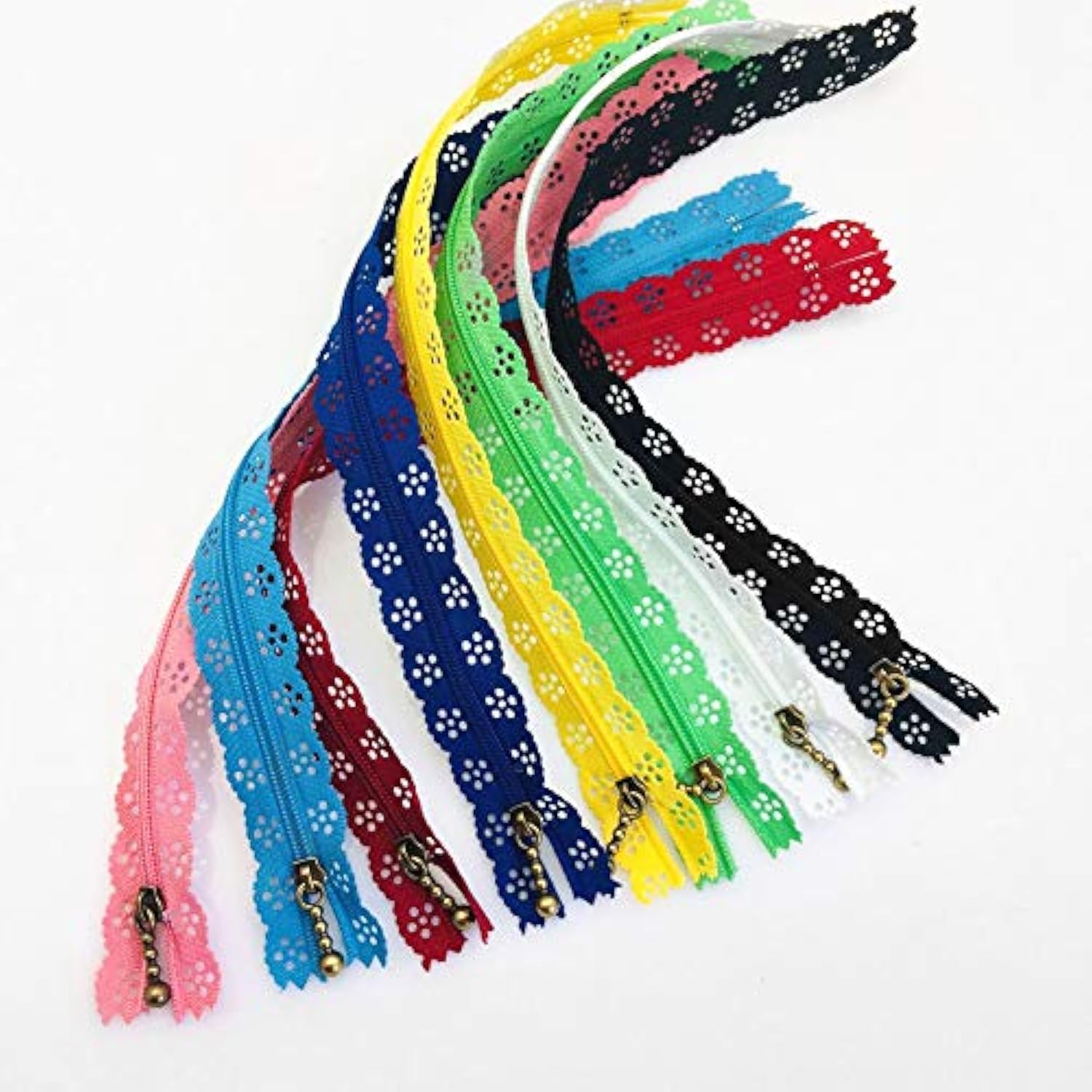30Pcs 12 Inch Nylon Lace Zippers Closed End Zippers And 1Pcs Zipper Pr