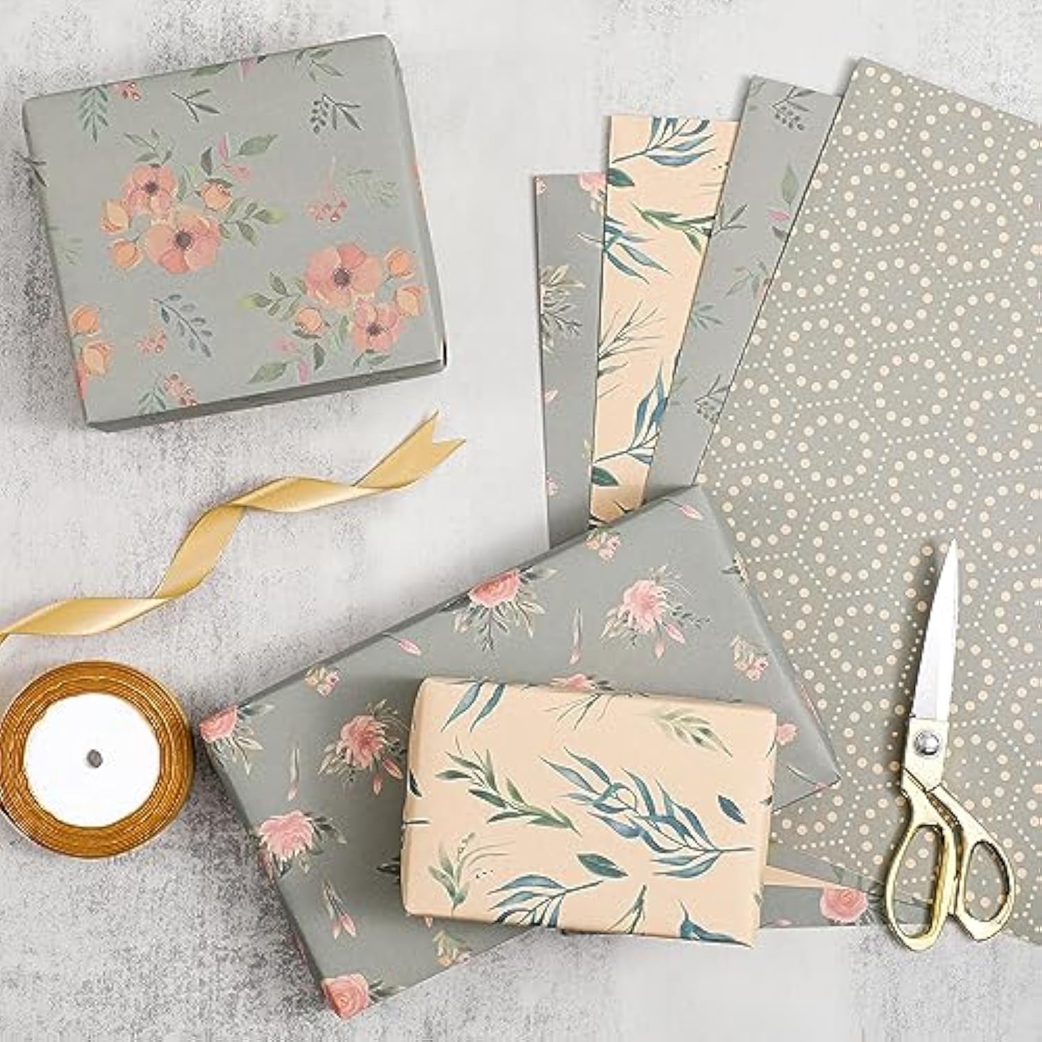12 Kraft Gift Wrap Sheets, 20"x29" – Stylish Recycled Paper for All Events