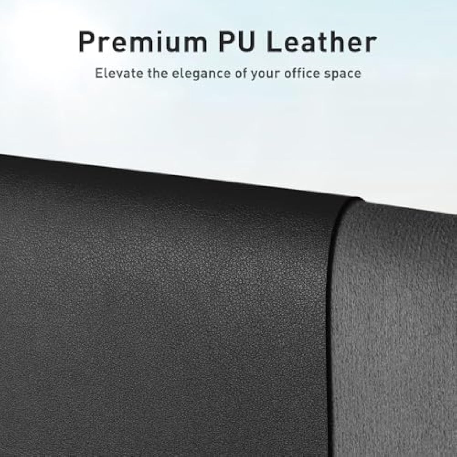 Leather Desk Pad Protector,Mouse Pad,Office Desk Mat, Nonslip Pu Leather Desk Blotter,Laptop Desk Pad,Waterproof Desk Writing Pad For Office And Home (Black,31.5" X 15.7")
