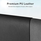 Leather Desk Pad Protector,Mouse Pad,Office Desk Mat, Nonslip Pu Leather Desk Blotter,Laptop Desk Pad,Waterproof Desk Writing Pad For Office And Home (Black,31.5" X 15.7")