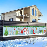 Pace Love Joy Happy Holidays Banner, Blue Merry Christmas Yard Banner, Xmas Holidays Christmas Decorations 2026 Outdoor Indoor