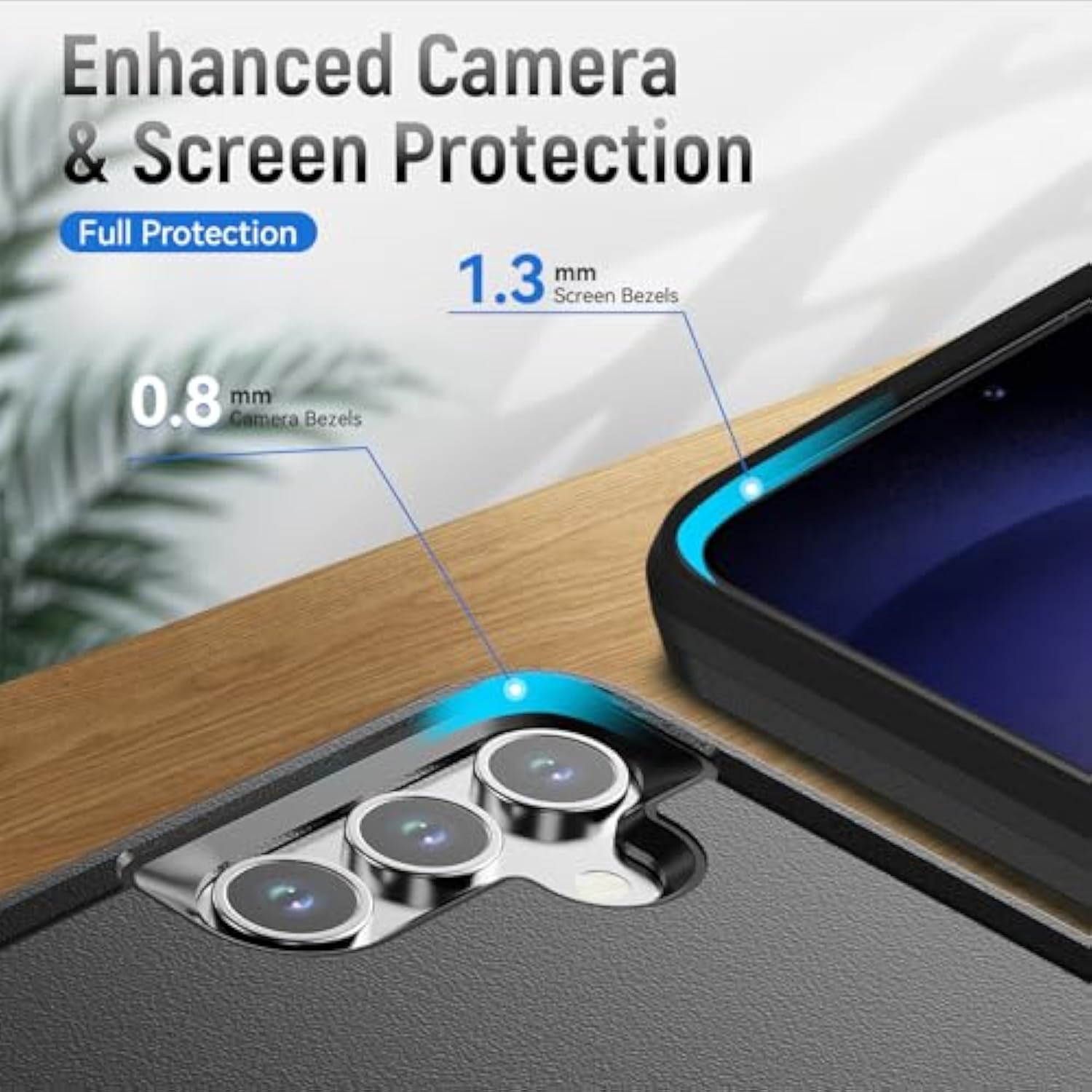 For Galaxy A15 5G Phone Case,With Screen Protector,Heavy-Duty Tough Rugged Shockproof Protective Phone Case For Samsung A15 5G, Black