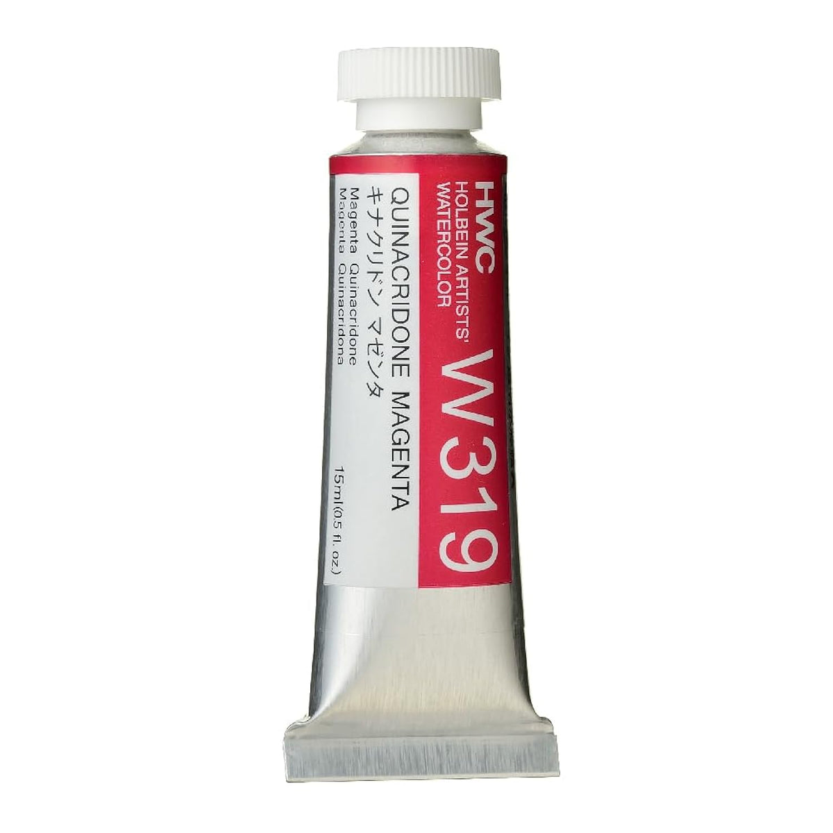 Holbein Artist Watercolor, 15ml tube, Quinacridone Magenta (W319)