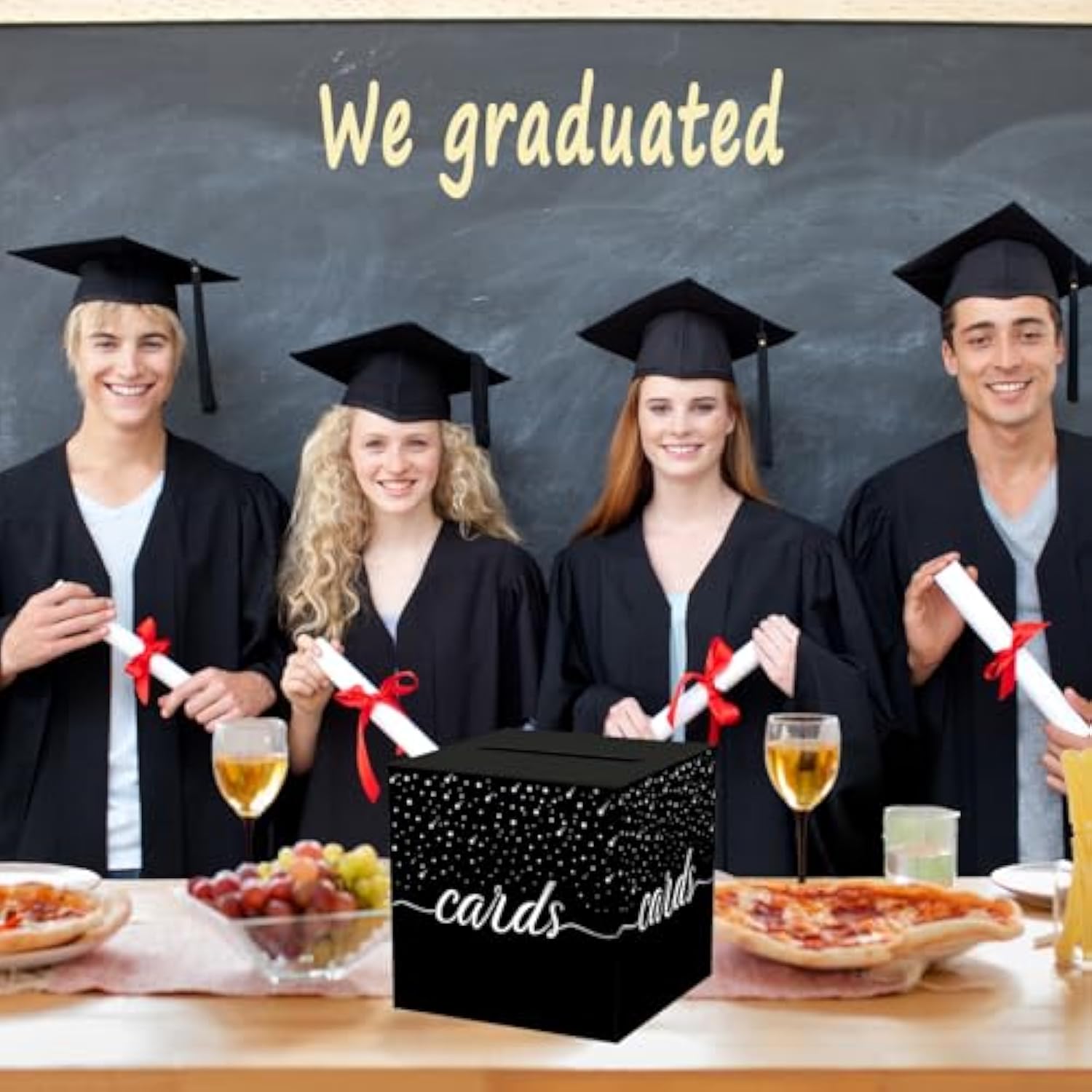 Silver Foil Black Card Box, Bride Gift Card Box, Birthday Party Gift Card Receiving Box, Used For Wedding Gifts, Baby Or Bride Gifts, Graduation Ceremony, Retirement Ceremony, Anniversary Decoration Party Supplies