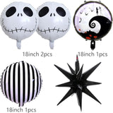 Skull Halloween Balloon Arch – Purple & Black Garland Party Decorations