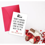Naughty Valentines Day Gift For Husband, Funny Valentines Day Cards For Boyfriend, Romantic Vday Gifts For Fiance Hubby, Humorous Snoring Anniversary Card