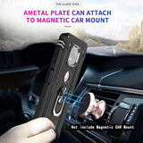 For Moto G Power 2021 Case With [2 Pack] Tempered Glass Screen Protector (Not Fit 2020/2022), [Military-Grade] Shockproof Phone Case With Kickstand For Motorola Moto G Power 2021, Black