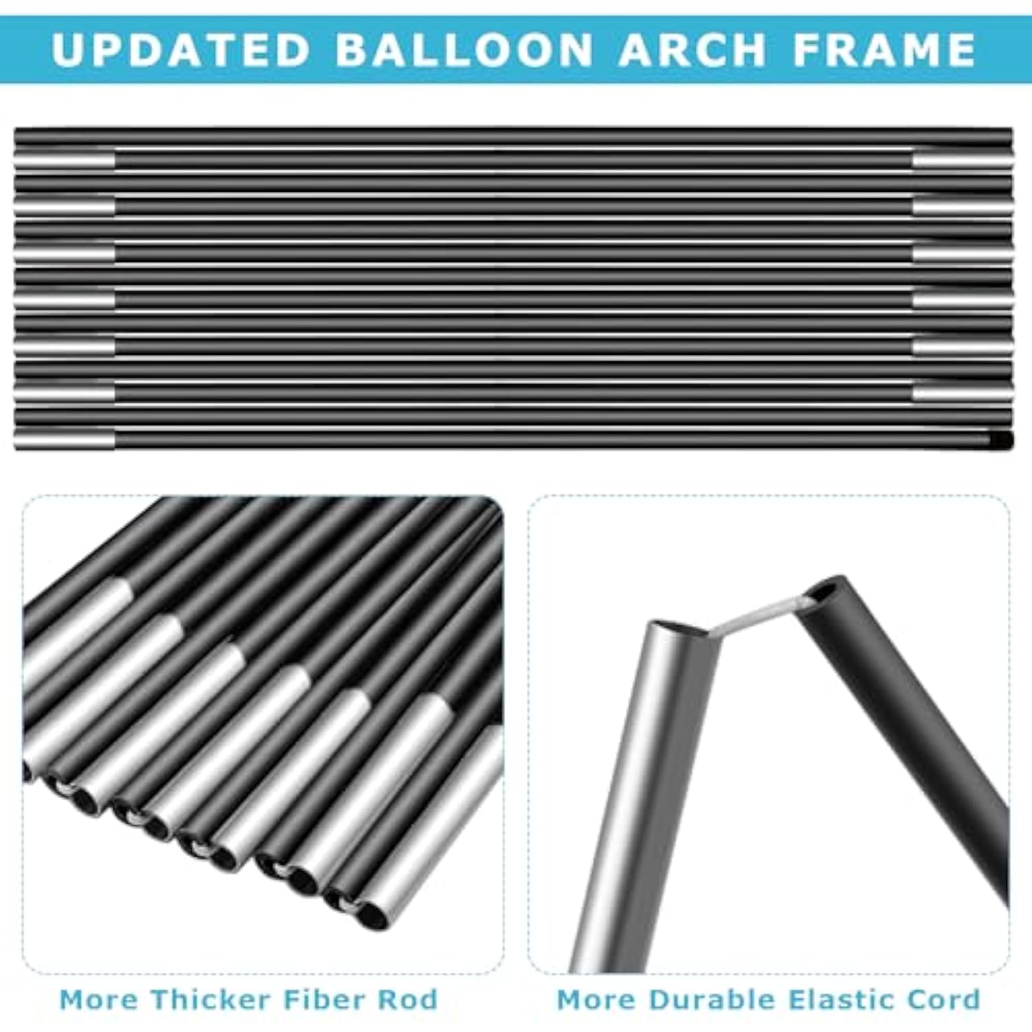 Updated Balloon Arch Kit, 21Ft Adjustable Balloon Arch Stand With Base In 9Ft Width And 10Ft Height, Threaded Design Ballon Arch For Birthday Baby Shower Party Kit