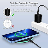 15W Samsung Wireless Charger Pad Fast Charging Station For Samsung Galaxy Z Flip 7 Fe 7/6/5/4,Z Fold 7/6/5,S25 Edge/S24,Fast Wireless Charging Mat Black With Adapter For Google Pixel 10 Pro Xl/9A/8/7