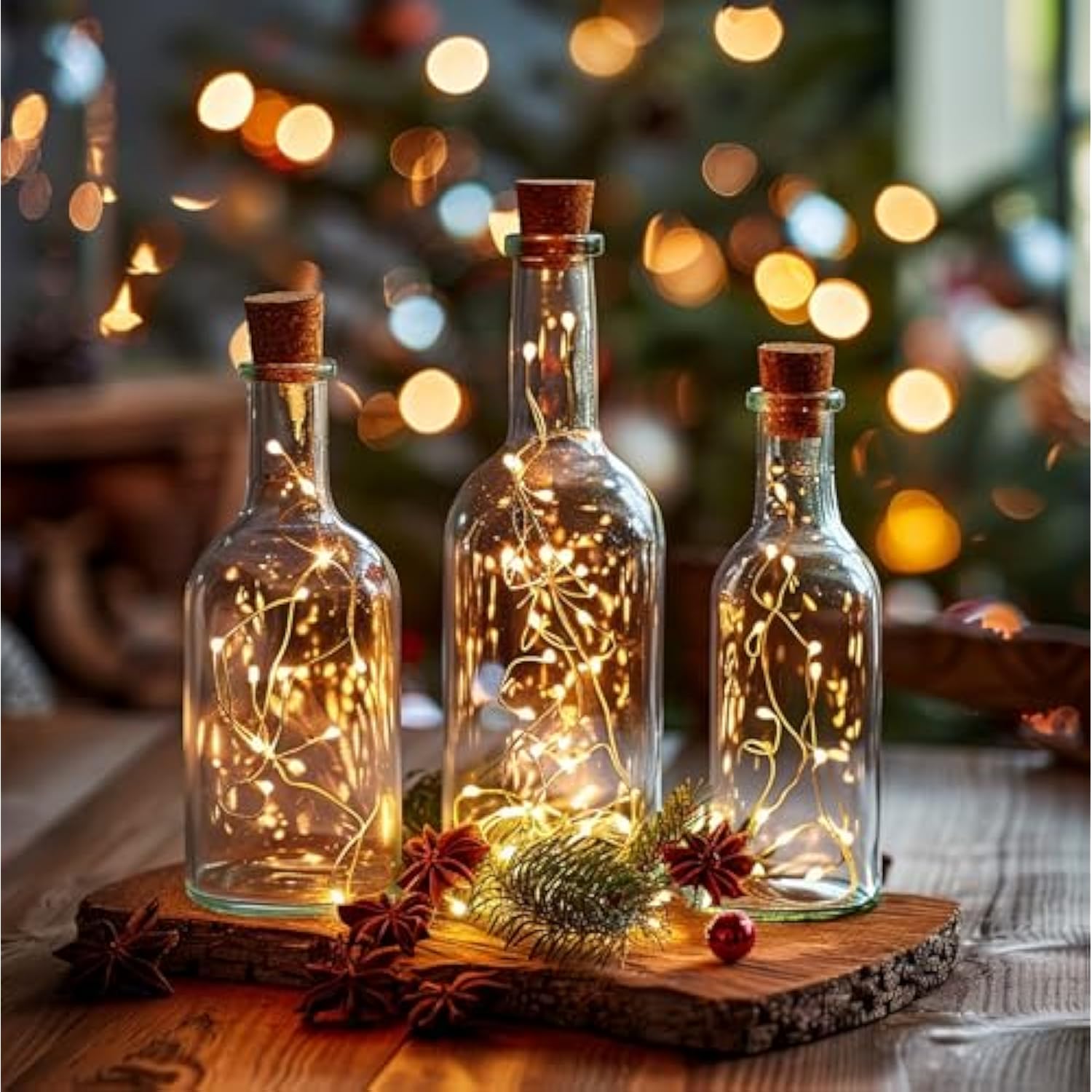 66ft 200-LED Warm White Fairy Lights, USB, Waterproof, 8 Modes, Indoor/Outdoor Use
