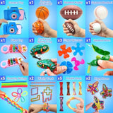 125 Pack Fidget Toys Assortment For Kids 4-8-12,Stress&Anxiety Relief Toys For Party Favors,Treasure Box Fillers,Classroom Prizes Rewards,Carnival,Pinata Stuffers