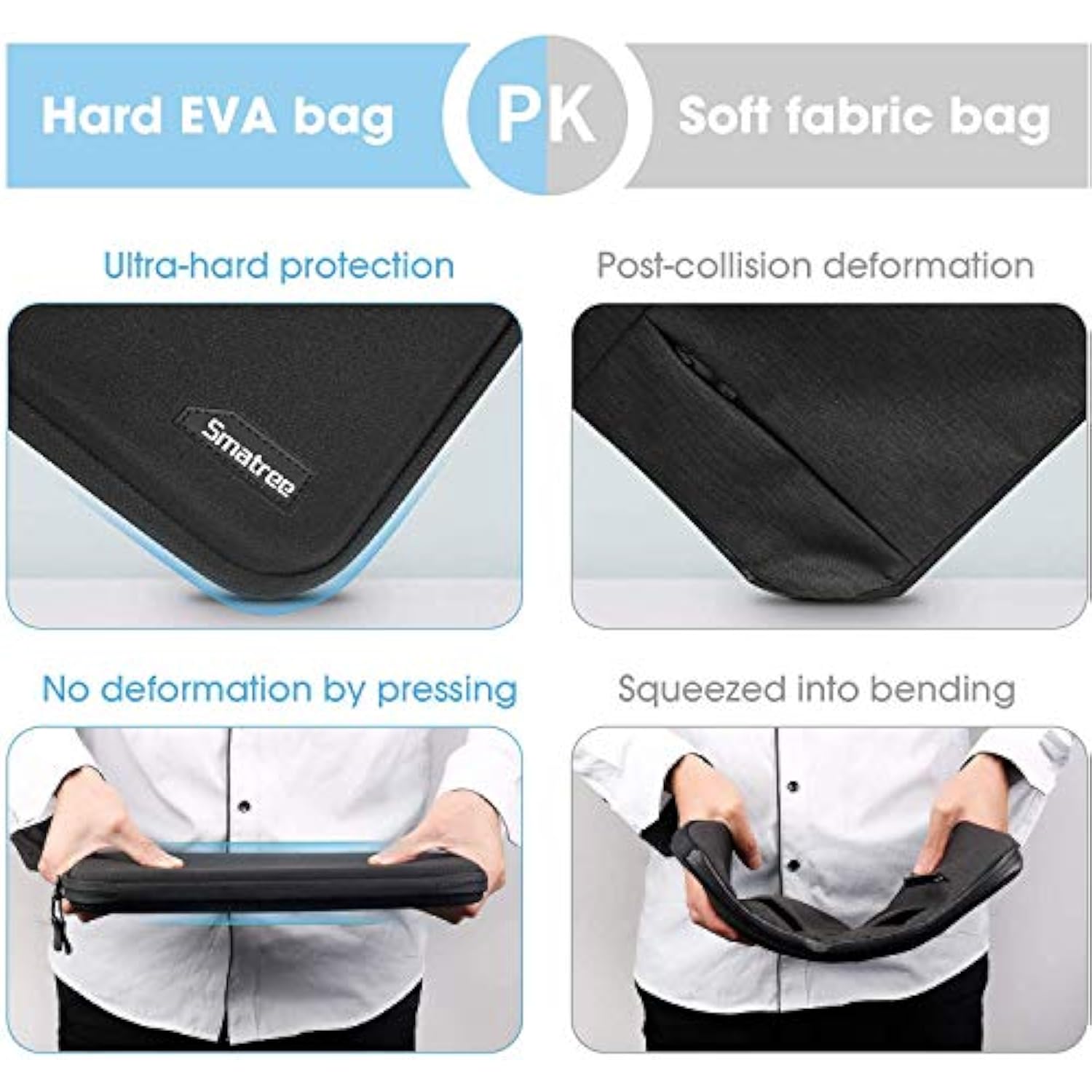 Smatree Hard Laptop Sleeve Only for 15 inch Microsoft Surface Laptop 5/4/3, Microsoft Surface Book 3, 15 inch Notebook Bag Case