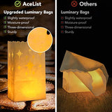 30 Pcs Luminary Bags With 30 Pcs Flameless Candles Flickering Tea Lights Candles Battery Operated Led Tea Lights For Wedding Party Valentine'S Day, Christmas Decoration - Meteor
