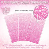 3 Pack Ombre Pink Disposable Tablecloths, 54x108" for Parties & Events