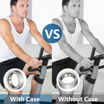 Protector Compatible For Oura Ring 4 Gen 3 Cover,Silicone Anti-Scratch Elastic Ring Finger Case Woking Out Gym For Women Men- Clear+Stralight-S For 4/5/6/7