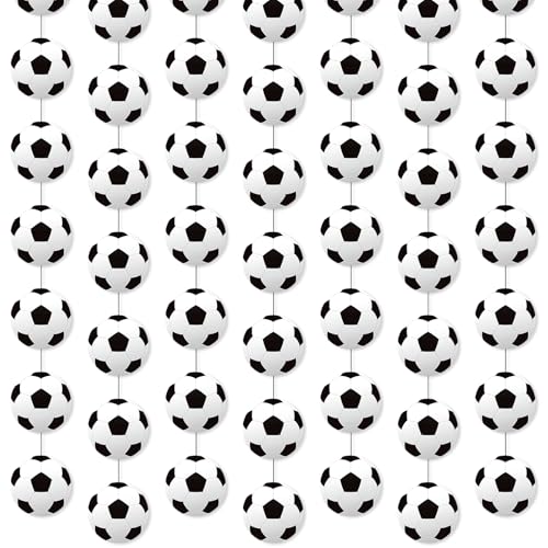 8 Pcs Soccer Party Decorations Soccer Paper Banners Garland