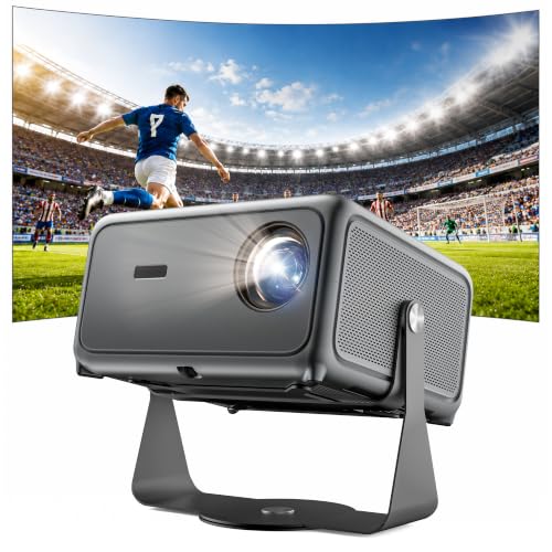 Smart Projector With Netflix Ready & Free Live Tv, 1500 Ansi Lumens & 4K Decoding, 2Gb+32Gb Memory & Memc, 360° Adjustable Stand, Ai Auto Focus, Dolby Audio