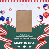 Paper Gift Bags 10X5X13, 50Pcs Brown Kraft Bags With Handles, Heavy Duty, Eco-Friendly, Perfect For Gift Giving, Christmas, Diy, Retail, Merchandise