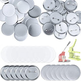 150Pcs 58Mm/2.28Inch Blank Button Supplies Badge Parts Metal Button Ba