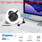 Usb C To Usb3.0 Embedded Threaded Fixed Adapter 5Gbps Usb C Female To Usb3.0 F