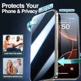 2Pack For Iphone 16 Pro Max Privacy Screen Protector Anti-Glare Tempered Glass [True 28°Anti Spy] [9H Hardness] [Auto Dust-Elimination Install]