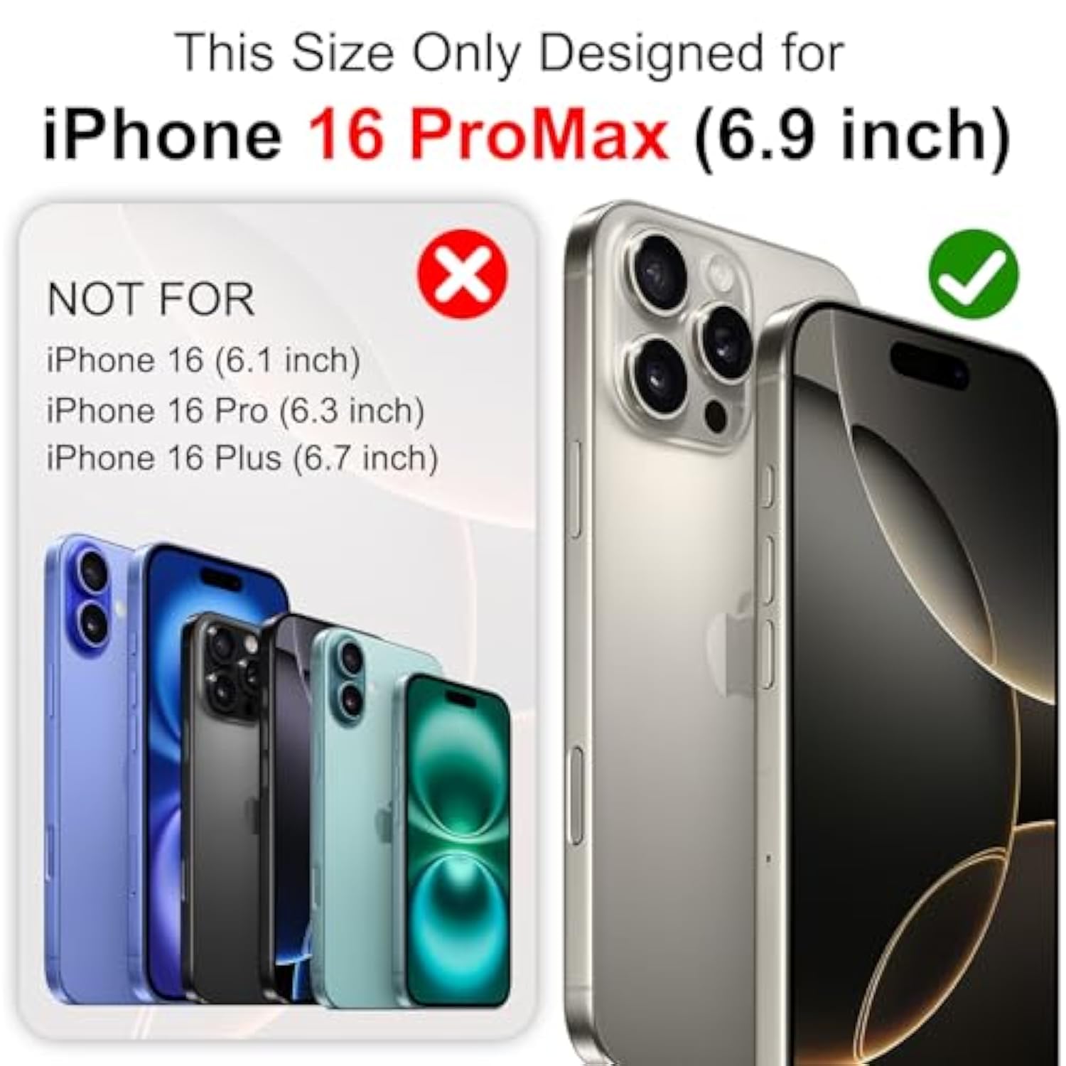 Battery Case For Iphone 16 Pro Max - Slim Charging Case, Dual 15W Fast Charge - Enhanced 8600Mah Rechargeable Priority Charging Premium Battery Charger Cases For Iphone 16 Pro Max (6.9")