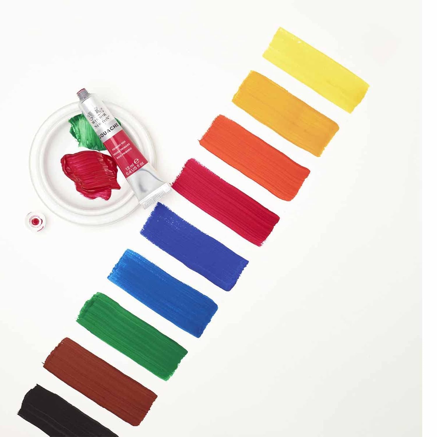 Winsor & Newton Gouache Paint Set, 10 Count, 12ml (0.4-oz) Tubes