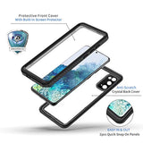 Samsung Galaxy S20 Case, IP68 Waterproof Dustproof Case with Built-in Screen Protector, Heavy Duty Full Body Protective Cover for Galaxy S20 5G, Black/Clear