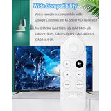 Voice Remote for Google Chromecast 4K Snow TV Replacement GA Series Models