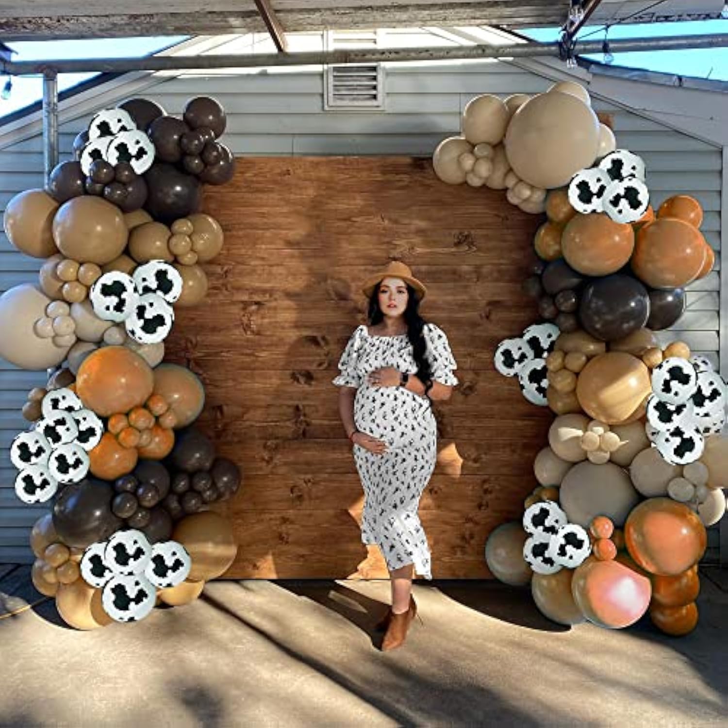 158 Pcs Cow Balloons Arch Garland Kit Cow Party Decorations For Baby Shower Birthday Farm Western Theme Party Supplies Decorations