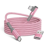 Usb C To Usbc 100W Charger Cable 10Ft With Usb Adapter,90 Degree Fast Pd Car Charging Cord For Iphone 16 15 Plus Pro Max,Airpods 4,Macbook,Ipad 10 Air 4 5 Mini 7Th 6Th Gen,Galaxy S25 S24