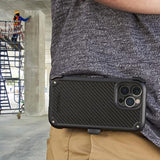 Shield Series - Iphone 13 Pro Max Case/Iphone 12 Pro Max Case [21Ft Military Grade Drop Protection] [Wireless Charging Compatible] Protective Cover With Belt Clip Holster Kickstand - Black