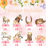 Girl Horse Party Centerpieces & Honeycombs for Kids’ Horse-Themed Parties