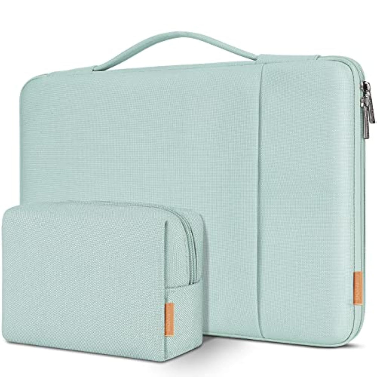 17.3 Inch Laptop Sleeve Case Water Resistant Shockproof Protective Computer Bag For 17.3" Notebook/Hp Pavilion Envy 17/Ideapadm/Msi/Lg Gra With Accesory Bag,Mint Green
