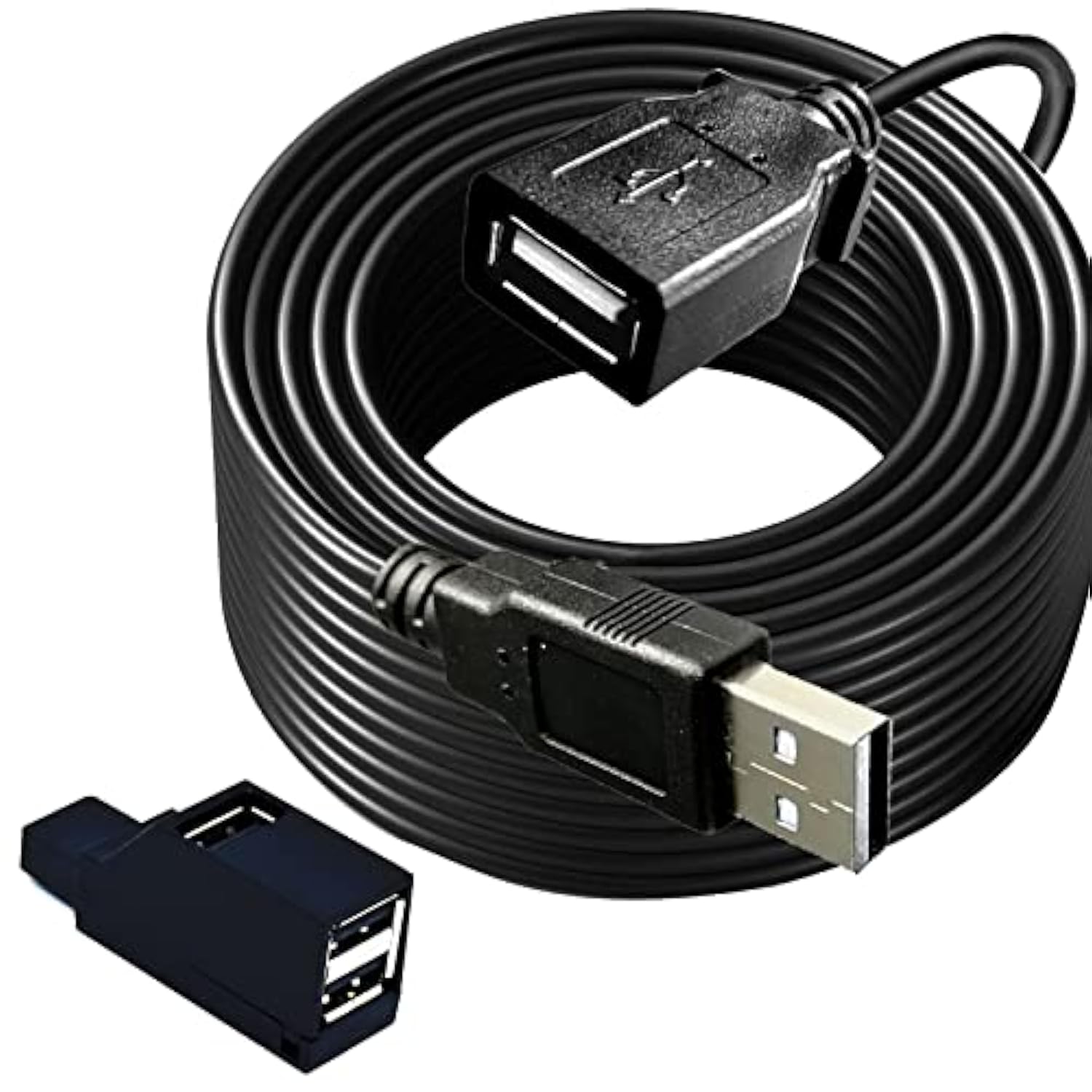 Long Usb 2.0 Extension Cable 30Ft With Hub,Long Usb2.0 A Male To Female,Usb A Cable Extension Cord,Usb 2.0 A Data Transfer Extender Usb Cable? Usb2.0 A Connector For Usb Flash Drive/Hard Drive