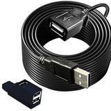 Long Usb 2.0 Extension Cable 30Ft With Hub,Long Usb2.0 A Male To Female,Usb A Cable Extension Cord,Usb 2.0 A Data Transfer Extender Usb Cable? Usb2.0 A Connector For Usb Flash Drive/Hard Drive