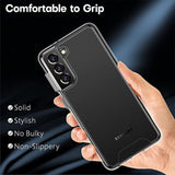 For Samsung Galaxy S21 Plus Case, Crystal Clear Shockproof Protective Durable Slim Fit Phone Cover For Samsung S21 Plus With Transparent Hard Pc Scratch-Resistant Back & Soft Silicone Edge