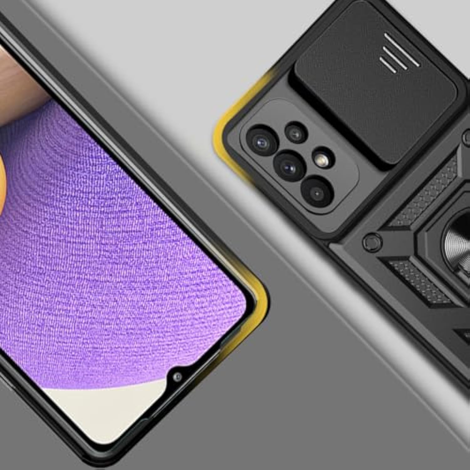 For Samsung Galaxy A32 5G Case: Phone Case With Screen Protector For Samsung Galaxy A32 5G - Black