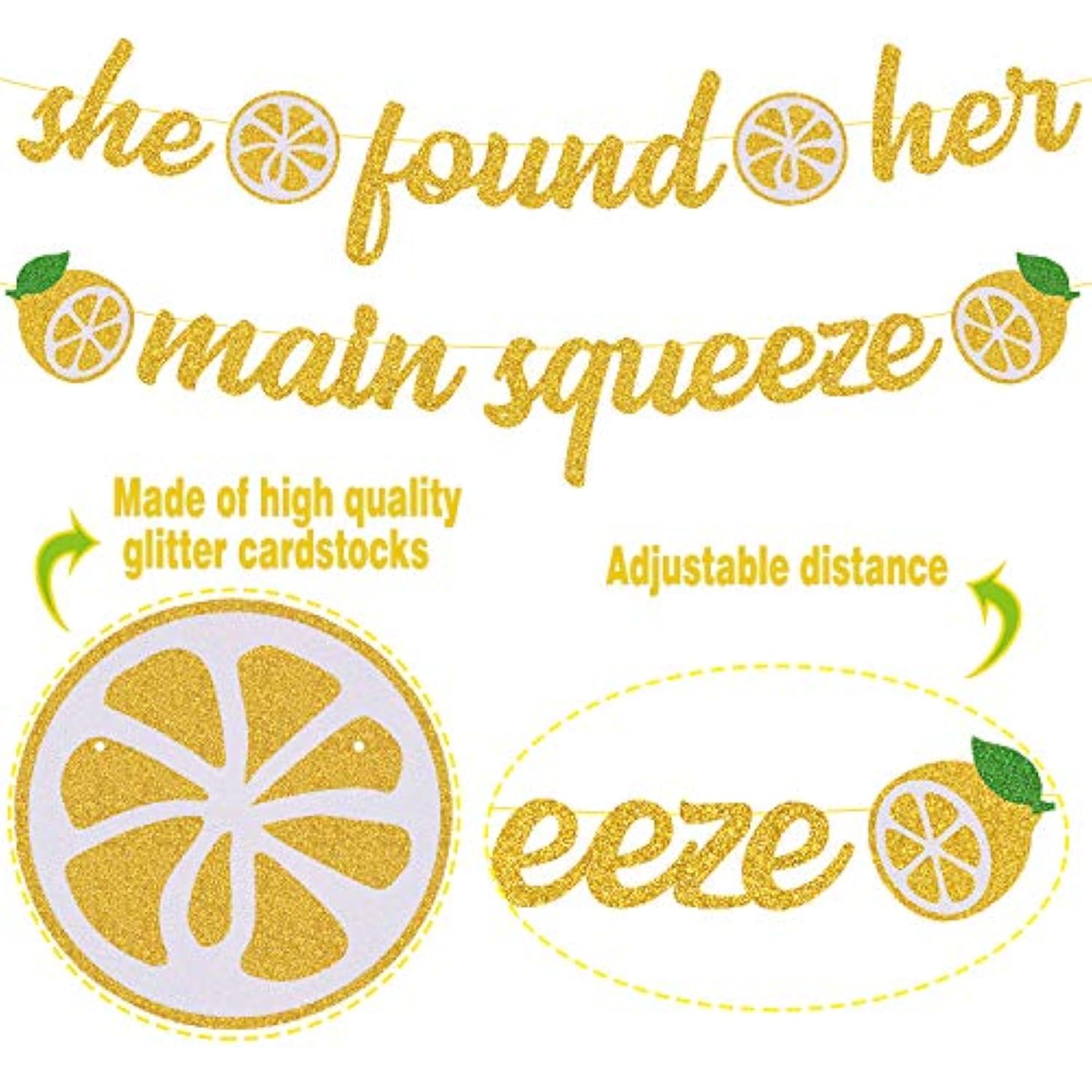 She Found Her Main Squeeze Bridal Shower Decorations For Lemon Citrus Lemon Theme Bride To Be Bachelorette Wedding Engagement Final Fiesta Hen Party Decor