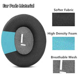 E8 Upgrade Ear Pads Ear Cushions Replacement Earpads Compatible With Cowin E8 E 8 Headphone Fabric Black