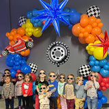 Race Car Balloons Arch Garland Kit With 145 Pcs Race Car Birthday Party Decorations Balloons For Monster Car Truck Party Race Car Theme Birthday Party Supplies